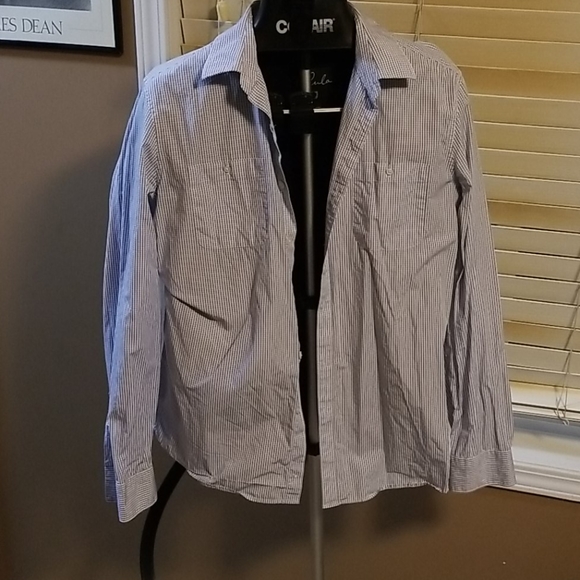 Keneth Cole Stripped dress shirt - Picture 2 of 3